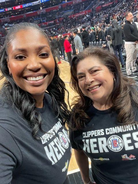 Dejonae and Elba honored by Clippers